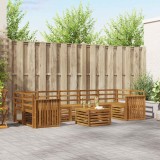 vidaXL Seturi de canapele 8 pcs natural Lemn Solid de Acacia 3374524