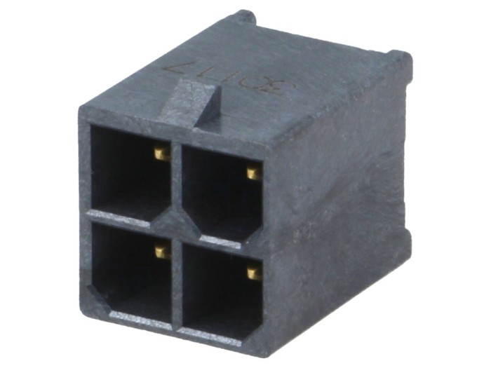 Conector soclu cablu-placă 4 pini 5,7mm