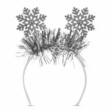 Tunsoare de Crăciun - argintiu - fulg de zăpadă - 20 cm
