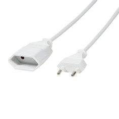 CABLU alimentare LOGILINK 3m, intrare Euro plug, iesire Euro socket, 10A, testat VDE, white, &amp;quot;CP127&amp;quot; (timbru verde 0.18 lei) foto