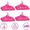 Gossi set de umerase anti-alunecare, 100 buc., roz, catifea