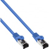 Cablu de retea RJ45 S/FTP PiMF Cat.8.1 LSOH 0.25m Albastru, InLine IL78822B