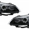 Faruri LED Angel Eyes compatibile cu Bmw Seria 5 E60 E61 (2003-2007) LCI Design