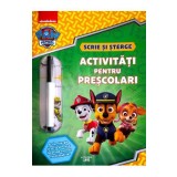 Patrula Catelusilor. Activitati pentru prescolari. Scrie si sterge