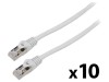 Cabluri Patch LANBERG F/UTP 6 litat CCA PVC gri 3m 26AWG - 10 buc.