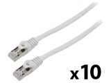 Cabluri Patch LANBERG F/UTP 6 litat CCA PVC gri 3m 26AWG - 10 buc.