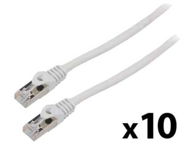 Cabluri Patch LANBERG F/UTP 6 litat CCA PVC gri 3m 26AWG - 10 buc. foto