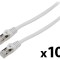 Cabluri Patch LANBERG F/UTP 6 litat CCA PVC gri 3m 26AWG - 10 buc.