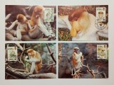 Brunei 1991 - maimuta cu nas mare, serie CarteMaxima