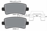Set placute frana TEXTAR 2442102