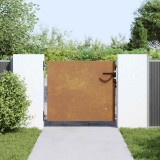 vidaXL Poartă pentru grădină, 85x100 cm, oțel corten