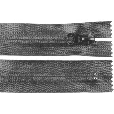 Fermoar spiralat nedetasabil rezistent la apa Crisalida, 18 cm, Gri