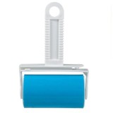 Rola pentru curatarea hainelor de par si scame, Alb-Albastru, 10x7 cm, Oem