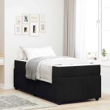 VidaXL Cadru de pat cu saltea cu saltea Negru 90 x 200 cm Catifea 3398349