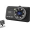 Camera Video Auto Novatek T800 Dubla 8 Led-uri Nightvision tip LED FullHD 12MPx si Display 4&quot;