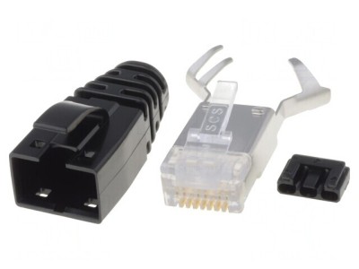 Mufă RJ45 Ecranată 8p8c IDC Crimpată foto