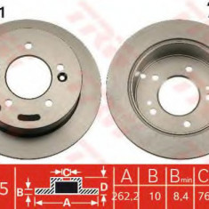 Disc frana HYUNDAI TUCSON (JM) (2004 - 2010) TRW DF4281