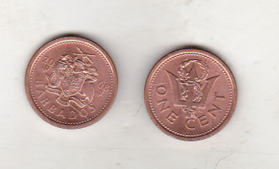 bnk mnd Barbados 1 cent 2008 unc foto