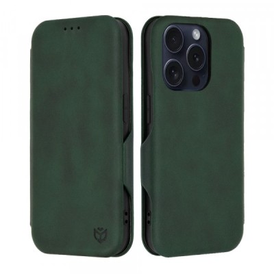 Husa pentru Apple iPhone 15 Pro, Techsuit, Safe Wallet Plus, Verde foto
