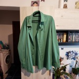 Cămașă bărbați verde casual Shein mărimea 5XL &ndash; Stare excelentă