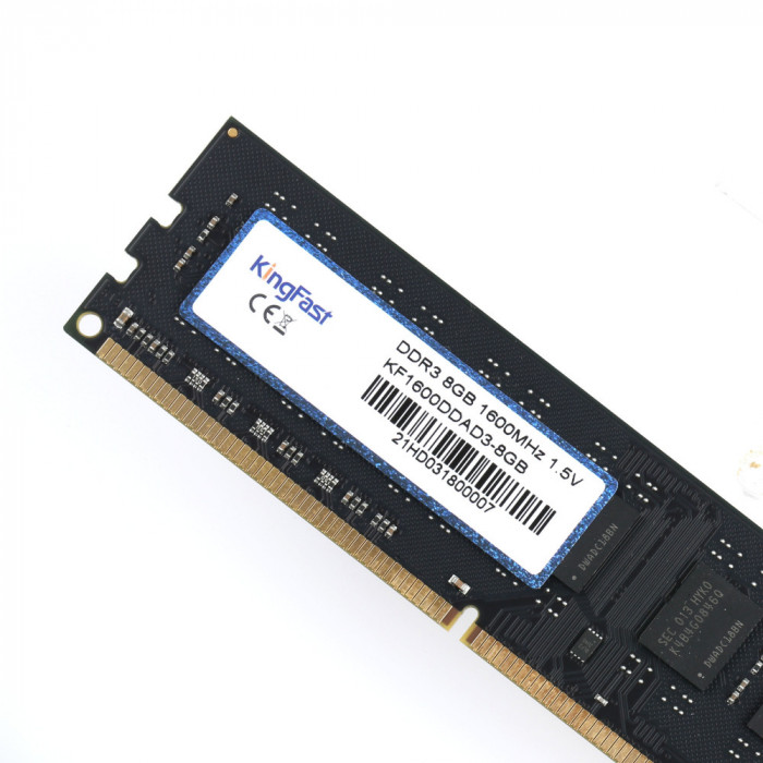 Memorie RAM Noua 8GB DDR3, 1600Mhz, 1.5V, Kingfast, Negru