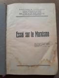 Essai sur le Marxisme - Nastase R. Popesco