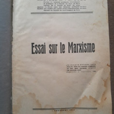 Essai sur le Marxisme - Nastase R. Popesco