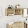 VidaXL Dulap perete baie, stejar sonoma, 100x25x40 cm, lemn prelucrat 860105