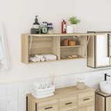 vidaXL Dulap perete baie, stejar sonoma, 100x25x40 cm, lemn prelucrat
