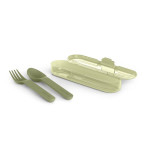 Suavinex Go Natural Cutlery Set tac&acirc;muri 12 m+ Green 3 buc