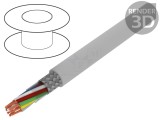 Cablu ecranat Li2YCY-TP 4x2x0,34mm2 cu tresă de cupru cositorit