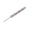Croset cu maner din silicon si varf auriu, marime 1.5 mm, Alb