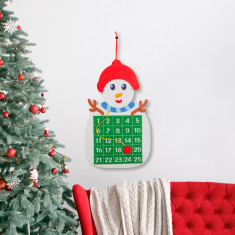 Calendar de Crăciun - om de zăpadă - cu marker cu arici 58625B