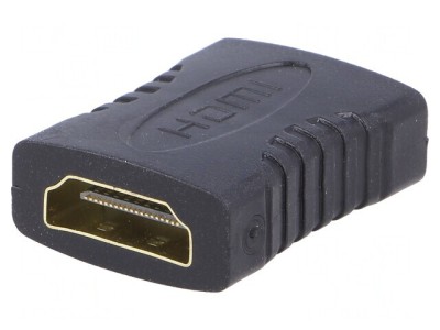 Adaptor HDMI 1.4 Negru Soclu-Dublu foto