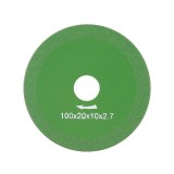 Disc diamantat pentru polizor unghiular, 100 x 20 x 10 mm, Marmura / Sticla / Tigla, Verde, Oem