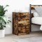 vidaXL Noptiere cu 3 sertare 2 buc Stejar afumat 39x35x65 cm