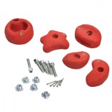 Set 5 Pietre Catarat KBT Mediu, Rosu, Suruburi Fixare, Jucarii Gradina, Spatii Joaca Copii Exterior