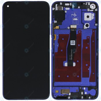 Huawei Nova 5T (YAL-L61) Capacul frontal al modulului de afișare + LCD + digitizer albastru safir foto