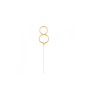Lumanare Scanteietoare, auriu, 17 cm-Tip Cifra 8, Godan