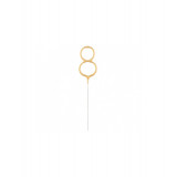 Lumanare Scanteietoare, auriu, 17 cm-Tip Cifra 8