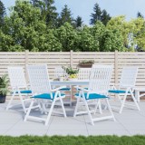 VidaXL Perne scaune grădină 6 buc. albastru 50x50x3 cm țesătură Oxford