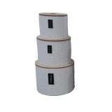 Cumpara ieftin Set 3 cosuri depozitare textil, mdf multicolor 20 x 17 cm, 25 x 20 cm, 30 x 23 cm
