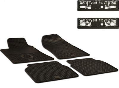 Set Covorase Auto Cauciuc Umbrella Pentru Toyota Avensis (2003-2008) + Suport Numar Inmatriculare Mega Drive Simplu Set 2 Buc foto