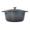 Oala de fonta emailata cu capac, maner din inox, 10 L, Perfect Home