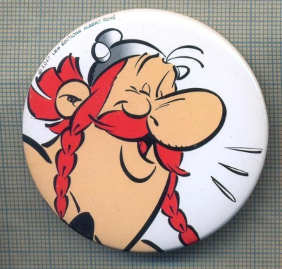 Y 1165 INSIGNA - OBELIX -PERSONAJ DIN CICLUL ,,ASTERIX&amp;quot; - PENTRU COLECTIONARI foto