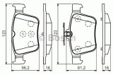 Set placute frana,frana disc VW GOLF VII (5G1, BE1) (2012 - 2016) BOSCH 0 986 494 658