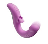 Vibrator Zumi, 9 Moduri Impingere si Vibratii, 10 Moduri Licking, Silicon, USB Magnetic, Mov, 19.9 cm