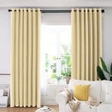Cumpara ieftin Set draperie din catifea blackout cu inele negre, Madison, 200x240 cm, densitate 700 g/ml, Deep Champagne, 2 buc