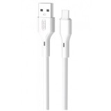 Cablu Date si Incarcare USB-A - USB-C XO Design NB230, 18W, 1m, Alb