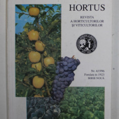 HORTUS - REVISTA A HORTICULTORILOR SI VITICULTORILOR , NR. 4 / 1996
